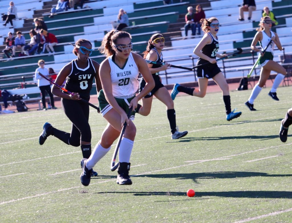 Wilson field hockey action